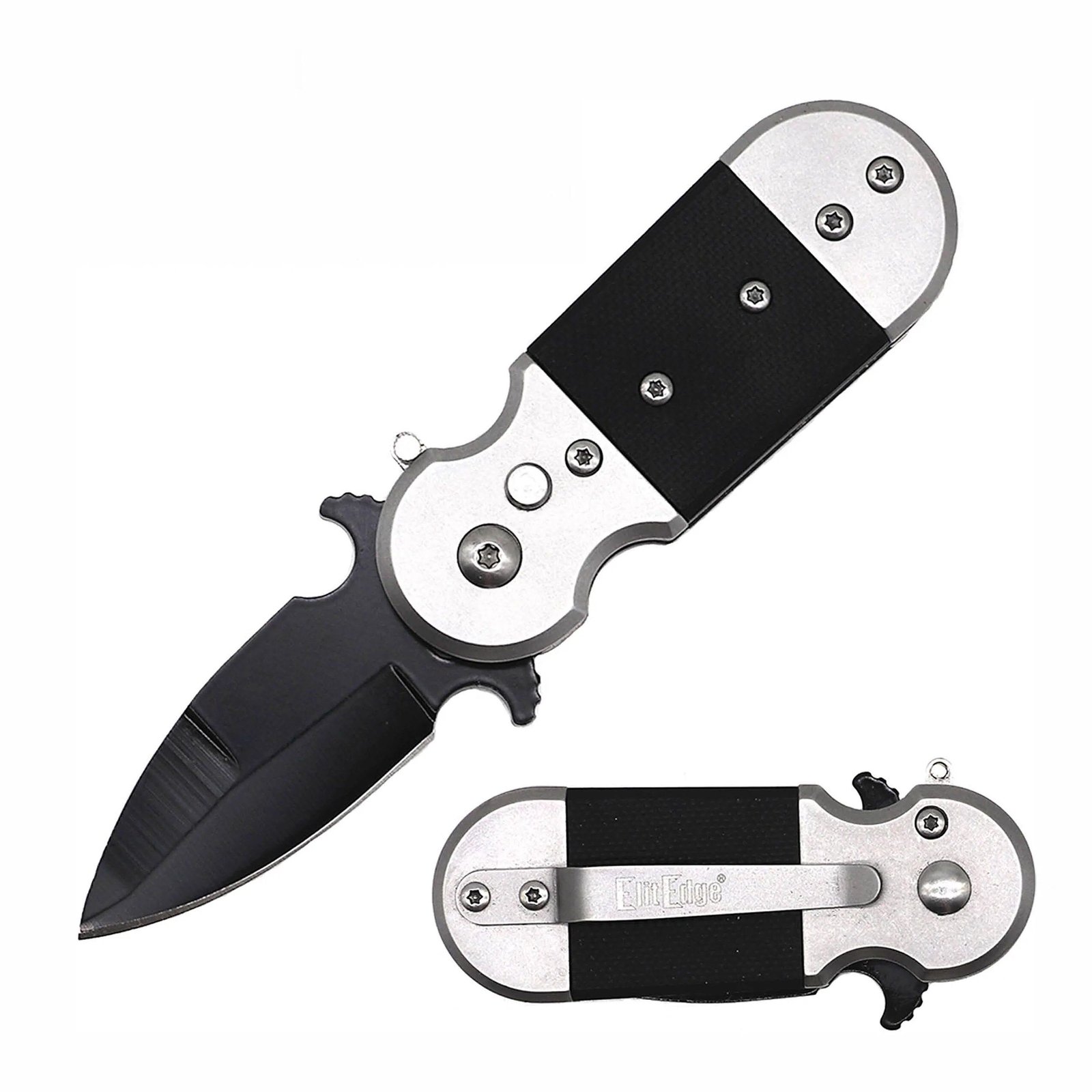 2-Pack: 4.75" Automatic Knife with Safety Lock
