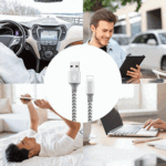 5-Pack: Heavy Duty Braided iPhone Lightning USB Cable Charger Cords - Image 9