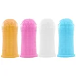 5-Pieces: Super Soft Pet Finger Toothbrush Teeth Cleaning Silicone Tooth Brush - Image 2