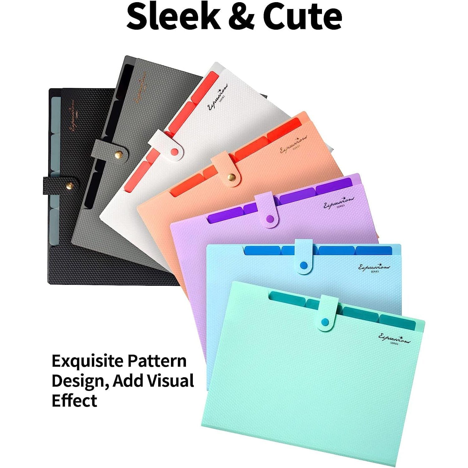 5 Pocket Folder with Labels, Letter Size Expanding File Folder Organizer - Image 10