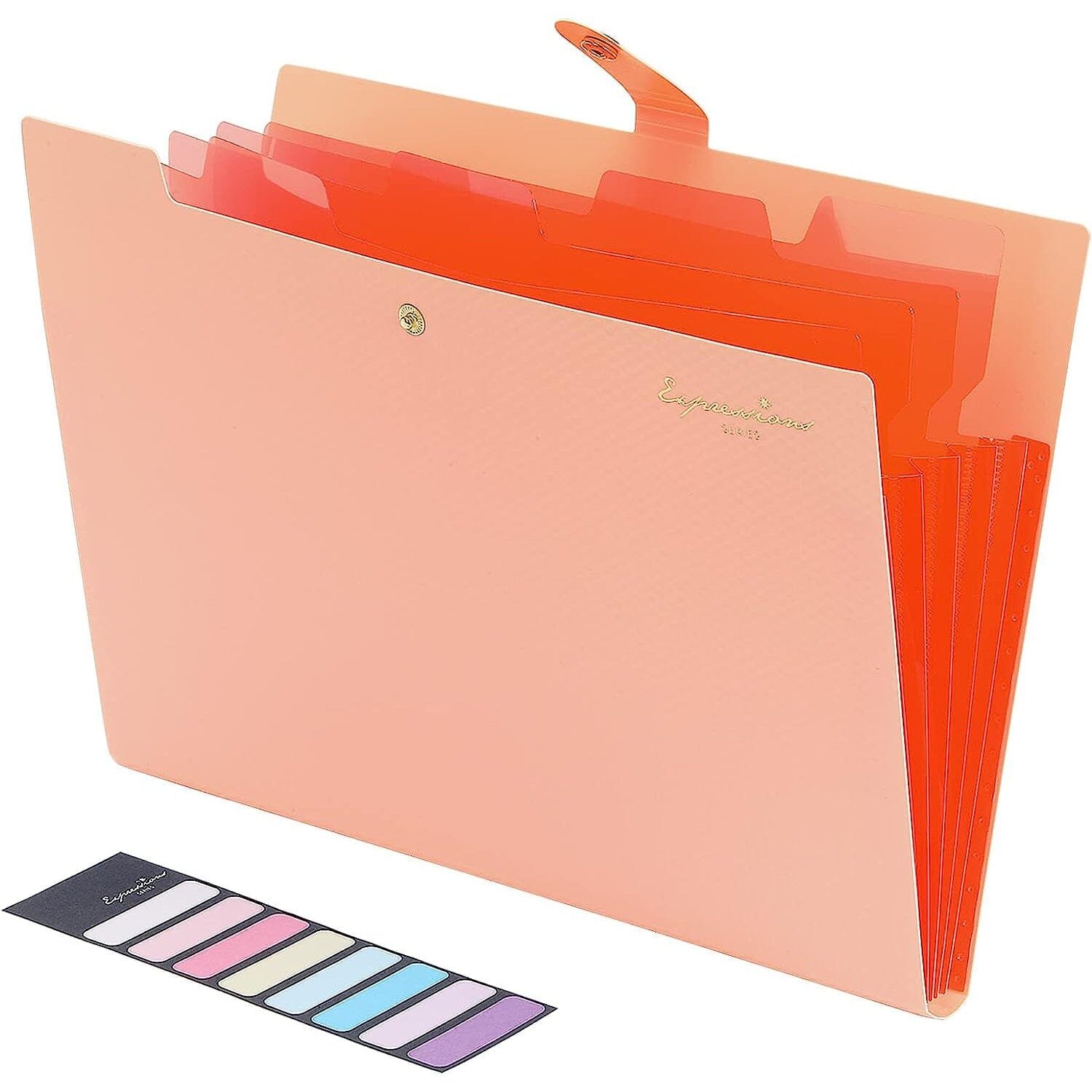 5 Pocket Folder with Labels, Letter Size Expanding File Folder Organizer - Image 4