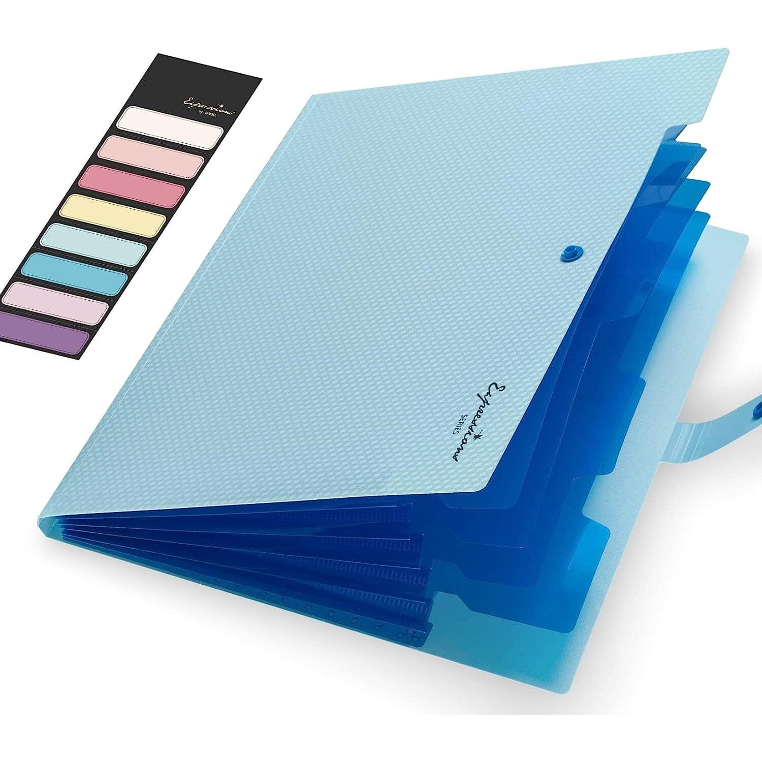 5 Pocket Folder with Labels, Letter Size Expanding File Folder Organizer - Image 7