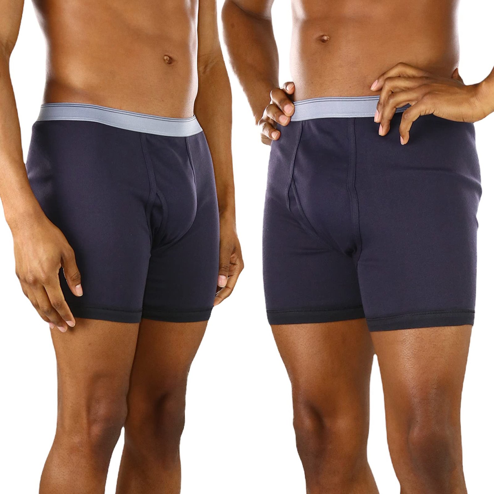 6-Pack: ToBeInStyle Men's Thick Waistband 3 Colored Boxer Briefs - Image 3