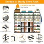8-Tier Shoe Rack Metal Shoe Storage Shelf - Image 19