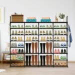 8-Tier Shoe Rack Metal Shoe Storage Shelf - Image 11