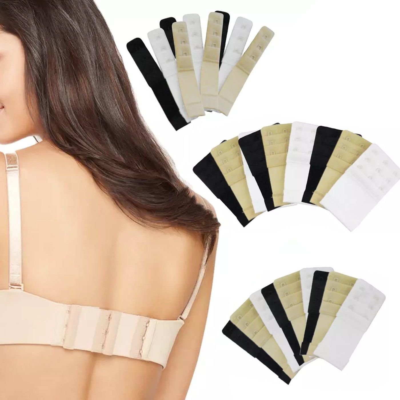 9-Pack: Women's Bra Extenders