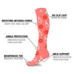 6-Pairs: Women's Pain Relief And Recovery Knee High Compression Socks - Image 2