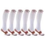 6-Pairs: Unisex Copper-Infused Knee High Compression Socks - Image 4