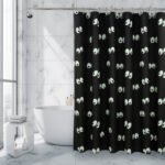 Royale Linens Double Brushed Microfber 1800 Thread Printed Shower Curtain - Image 5