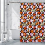 Royale Linens Double Brushed Microfber 1800 Thread Printed Shower Curtain - Image 6