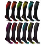 12-Pairs: Athletic Graduated Knee-High Compression Socks - Image 2