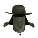 Adult Wide Brim Sun Hat with Neck Face Flap Cover - Image 6