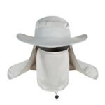 Adult Wide Brim Sun Hat with Neck Face Flap Cover - Image 3