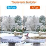 Bird Bath Deicer Outdoor Winter Water Heater Thermostatically Controlled - Image 9