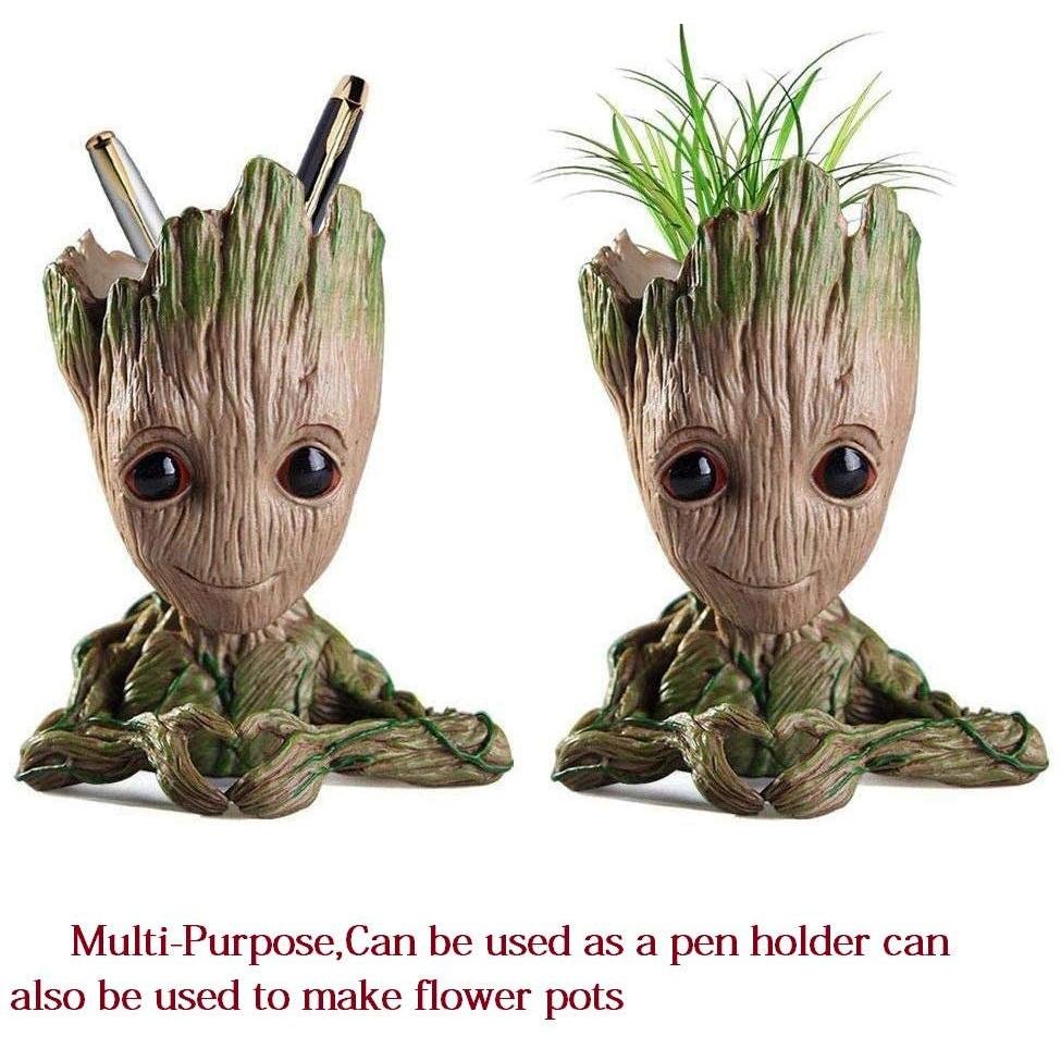 Boxod Treeman Baby Groot Succulent Flower Pot with Hole Pen Holder - Image 14