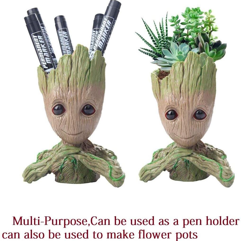 Boxod Treeman Baby Groot Succulent Flower Pot with Hole Pen Holder - Image 13