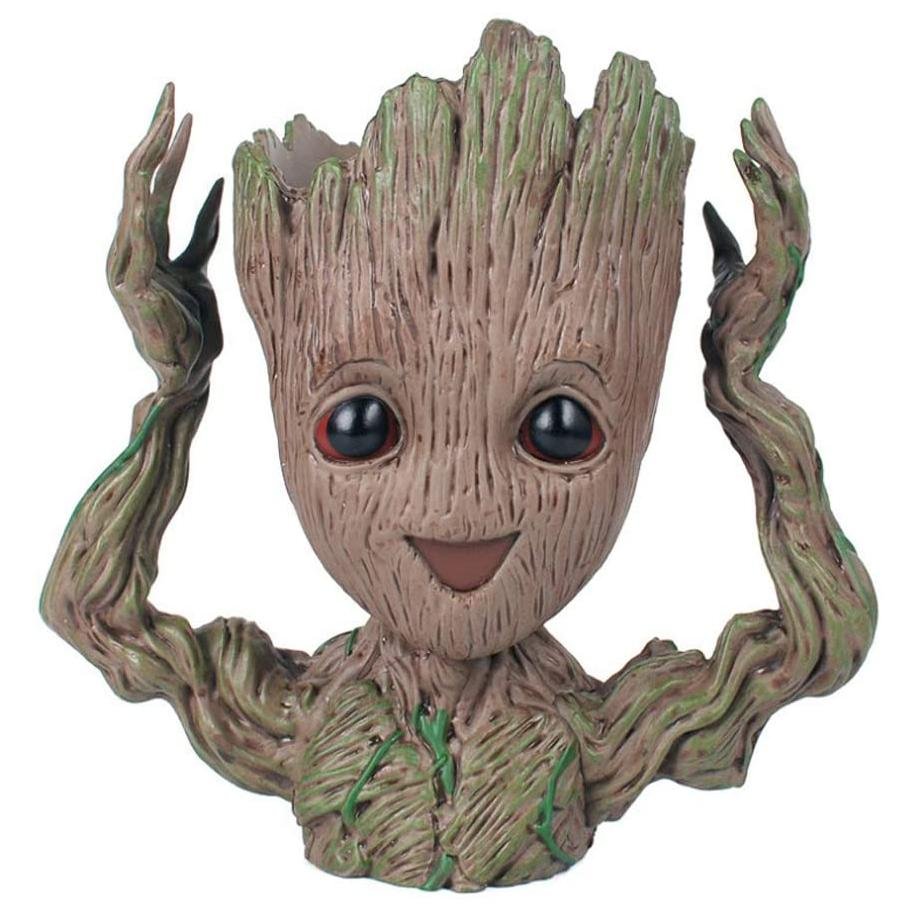 Boxod Treeman Baby Groot Succulent Flower Pot with Hole Pen Holder - Image 9