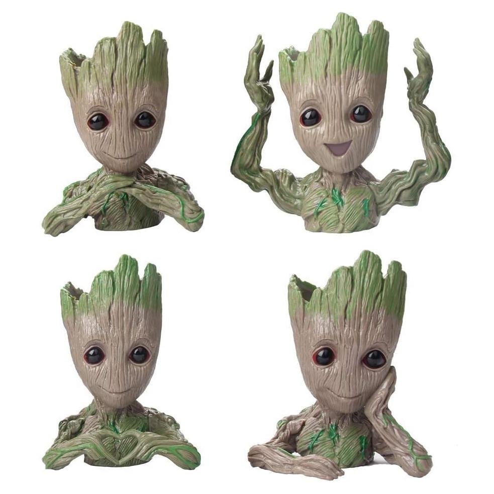 Boxod Treeman Baby Groot Succulent Flower Pot with Hole Pen Holder - Image 5