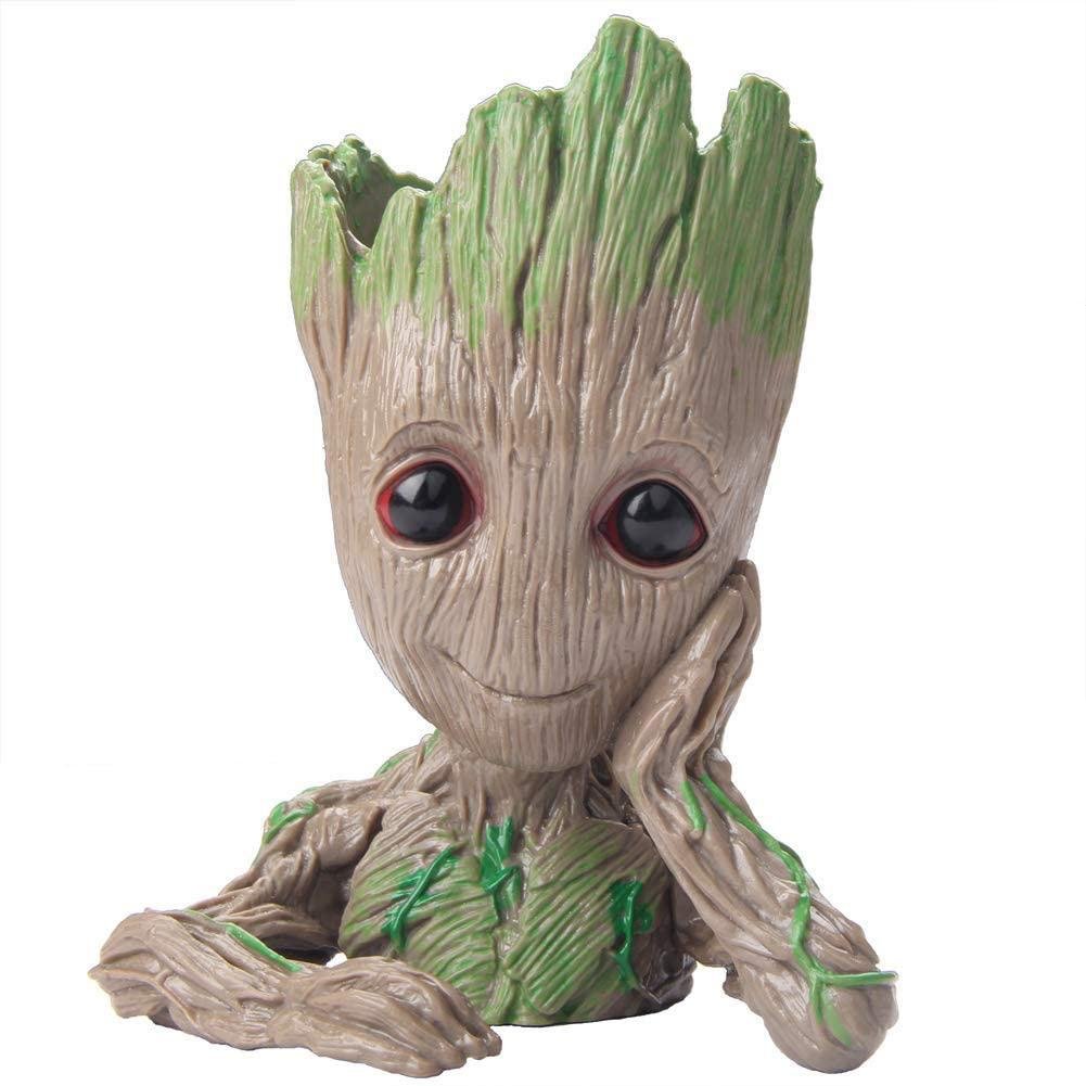Boxod Treeman Baby Groot Succulent Flower Pot with Hole Pen Holder - Image 8