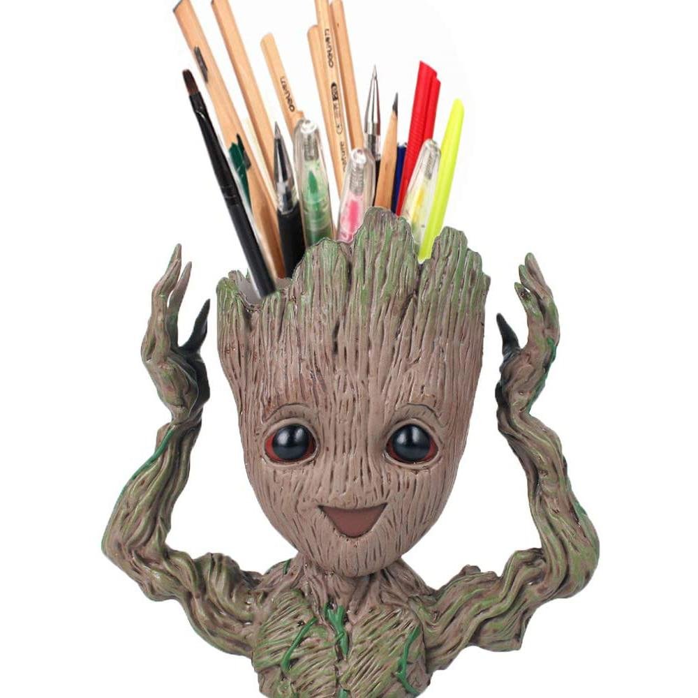 Boxod Treeman Baby Groot Succulent Flower Pot with Hole Pen Holder - Image 10