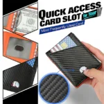 Carbon Fiber Rfid Men Wallets Bi-fold Vallet Billfold - Image 9