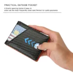 Carbon Fiber Rfid Men Wallets Bi-fold Vallet Billfold - Image 11