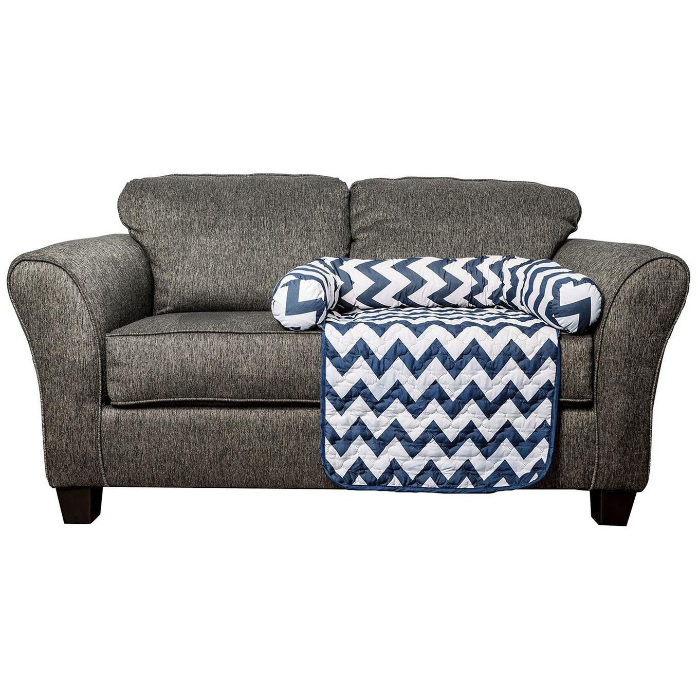Chevron Reversible Quilted Pet Bed Chair Cover - Assorted Sizes - Image 11