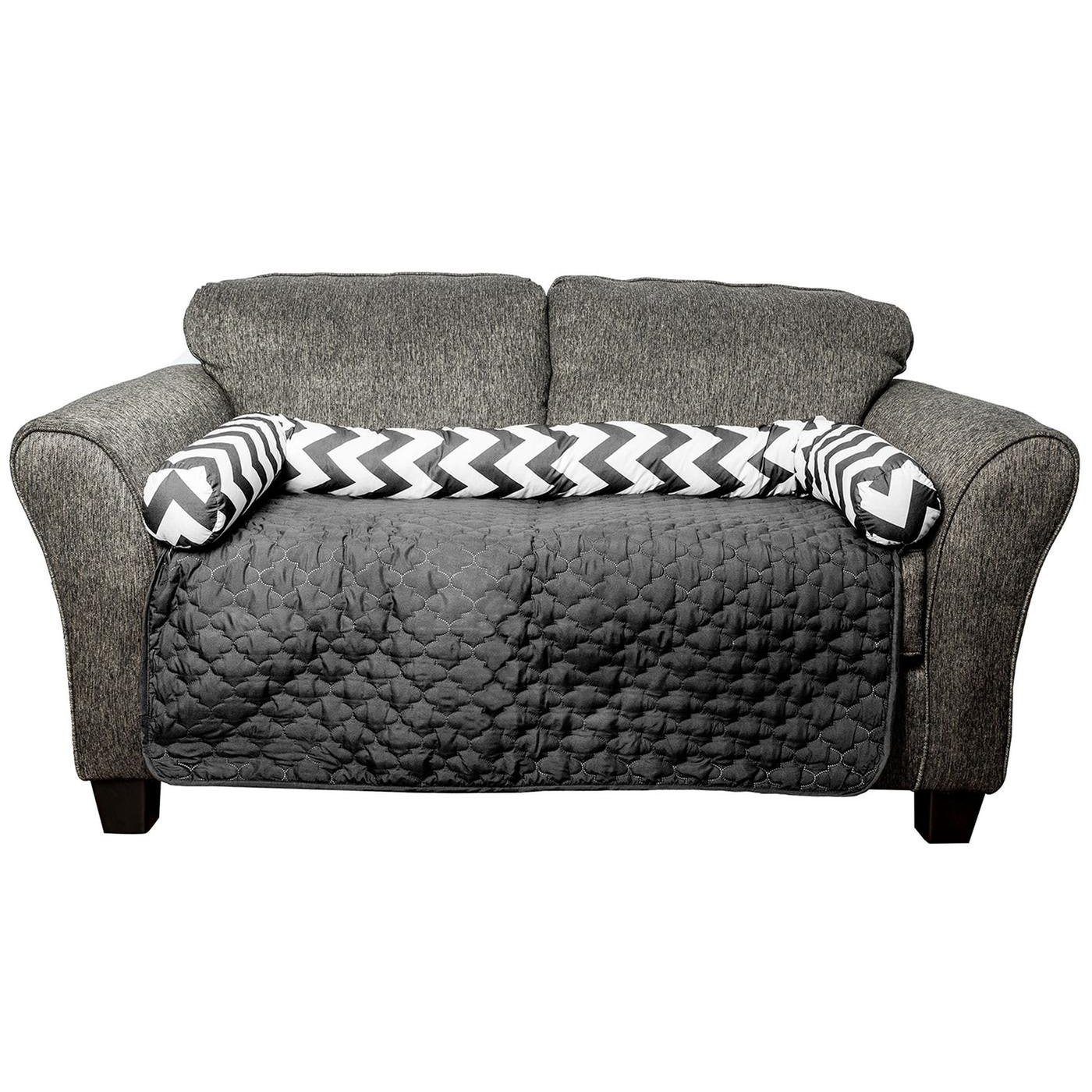 Chevron Reversible Quilted Pet Bed Chair Cover - Assorted Sizes - Image 18