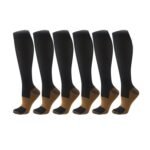Copper Compression Socks 20-30mmHg Graduated Support L/XL for Men and Women - Image 2
