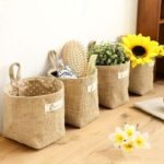 Cotton Linen Hanging Bag Home Gadget Storage Organizer - Image 12