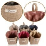 Cotton Linen Hanging Bag Home Gadget Storage Organizer - Image 14