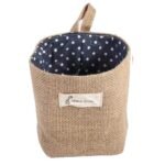 Cotton Linen Hanging Bag Home Gadget Storage Organizer - Image 5