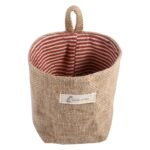 Cotton Linen Hanging Bag Home Gadget Storage Organizer - Image 4