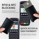 Credit Card Holder RFID Blocking Genuine Leather Vintage Aluminum Business Wallet - Image 9