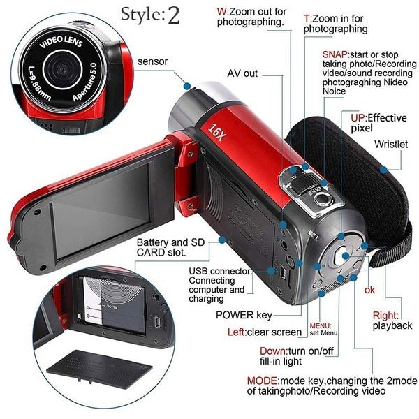 Digital Video Camera Camcorder Full HD - Image 4