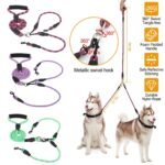 Double Dog Leash No-Tangle with Swivel Coupler Padded Handle - Image 7