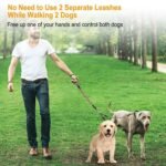 Double Dog Leash No-Tangle with Swivel Coupler Padded Handle - Image 12
