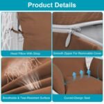 Egg Chair Hanging Basket Seat Cushion with Headrest - Image 10