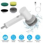 Electric Handheld Spin Scrubber Cordless Cleaning Brush with 2 Rotating Speeds - Image 4