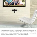 Ematic AT102 Digital TV HD Converter Box + Recorder with LED Display (Black) - Image 8