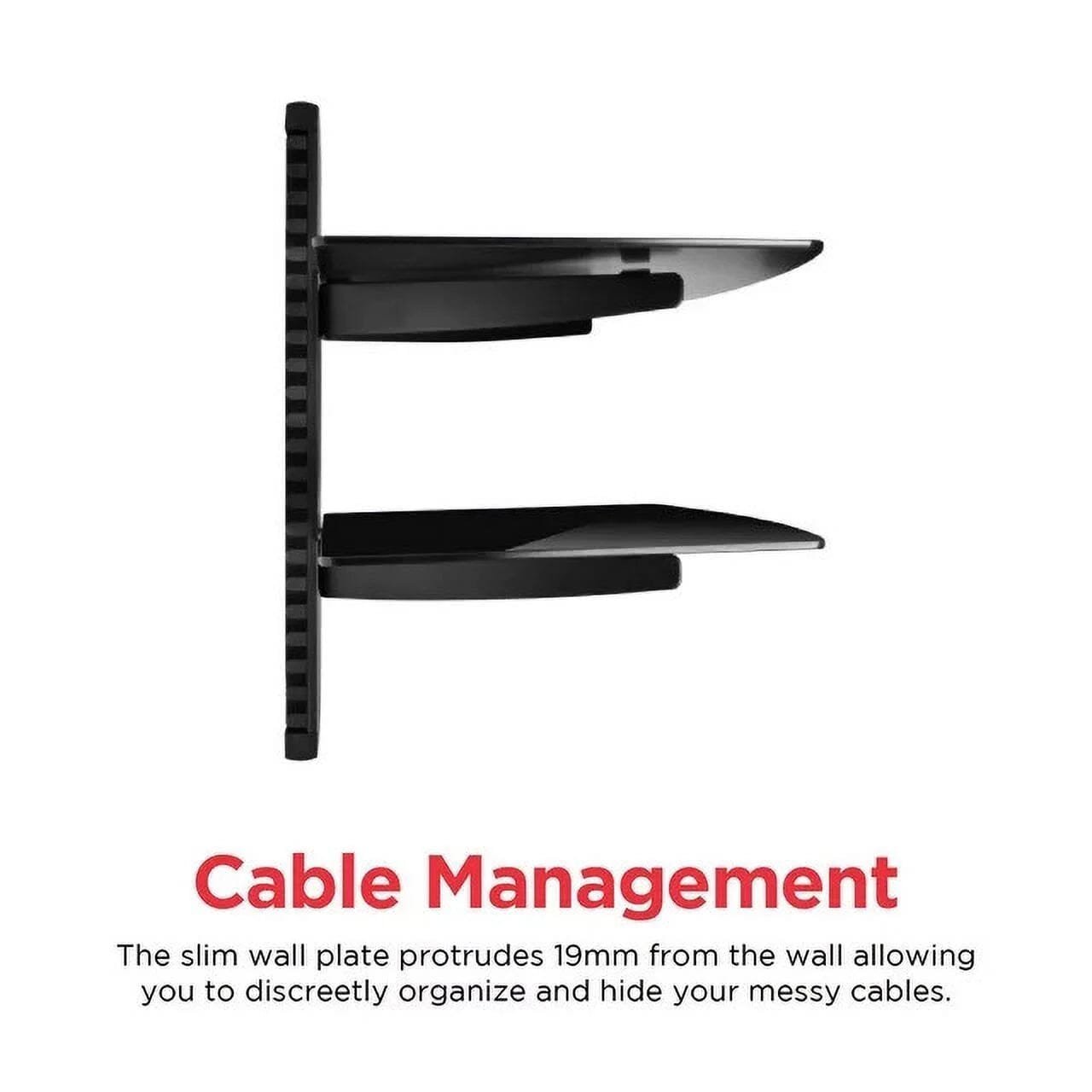 Ematic EMD212 Adjustable 2 Shelf for DVD Player, Cable Box, with HDMI Cable - Image 6