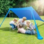 Foldable Beach Canopy Tent Collapsible Shade - Image 12
