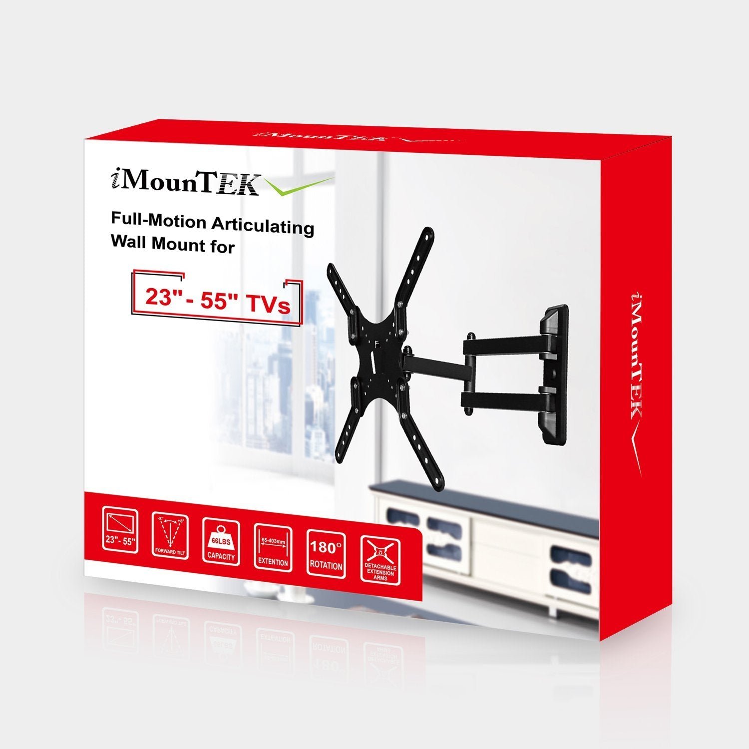 Full-Motion Articulating Wall Mount for 23"-55" TVs - Image 18