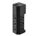 LAX Multi-Charging Tower Surge Protector 9 Outlet and 2 USB Ports - Image 2
