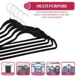 Lux Decor Collection Velvet Hangers Non-Slip Cloth Storage Organizer Space Saving Closet Clothing Hanger Pack - Image 8