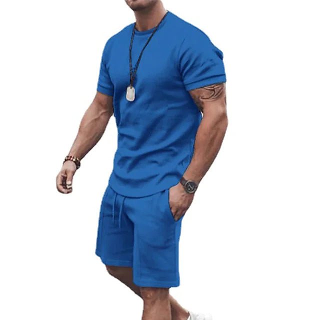 Men's Casual Activewear Running T-Shirt with Shorts - Image 8