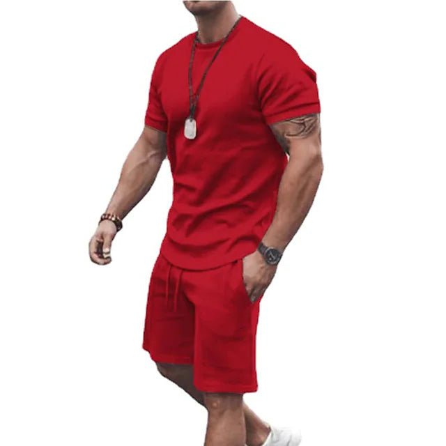 Men's Casual Activewear Running T-Shirt with Shorts - Image 7