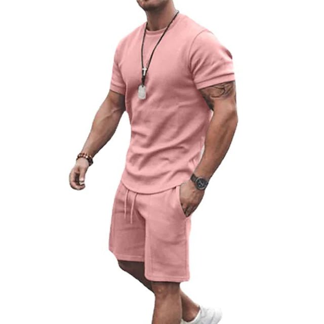 Men's Casual Activewear Running T-Shirt with Shorts - Image 9