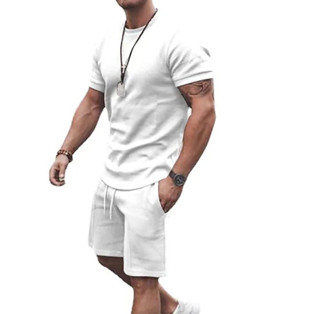 Men's Casual Activewear Running T-Shirt with Shorts - Image 3
