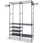 Metal Garment Rack Shoe Clothing Organizer Shelves - Image 5